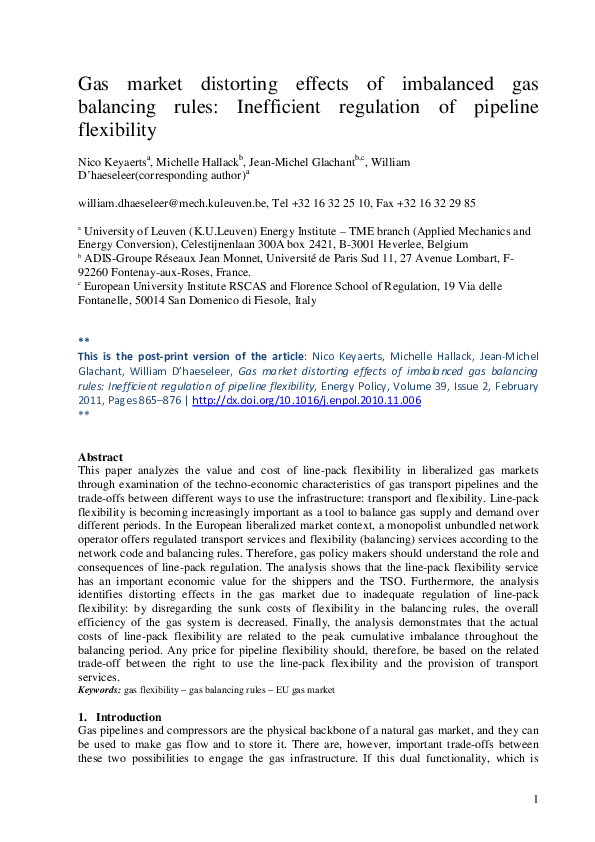 (PDF) Gas market distorting effects of imbalanced gas balancing rules ...