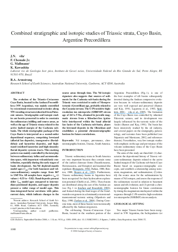 (PDF) Combined stratigraphic and isotopic studies of Triassic strata ...