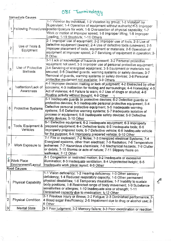 (PDF) OBI Incident terminology