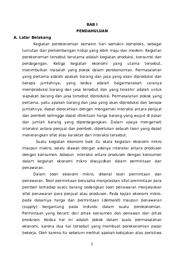 Keinginan Yang Disertai Kemampuan Untuk Membeli Barang Dan