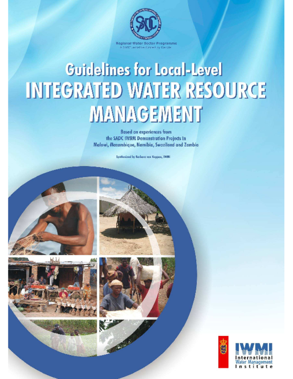 (PDF) Guidelines for local-level integrated water resource management ...