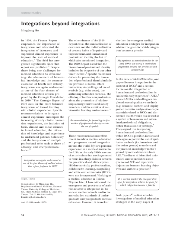 (PDF) Integrations beyond integrations