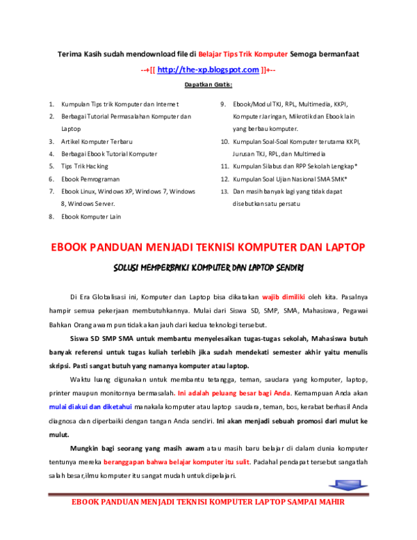 Panduan Belajar Komputer Pdf