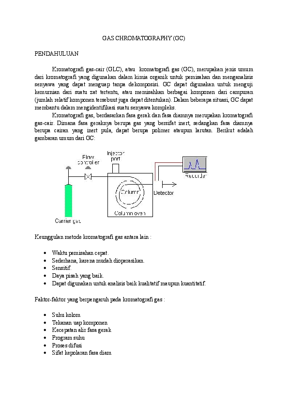 Doc Gas Chromatography Putri Yasmin Academia Edu