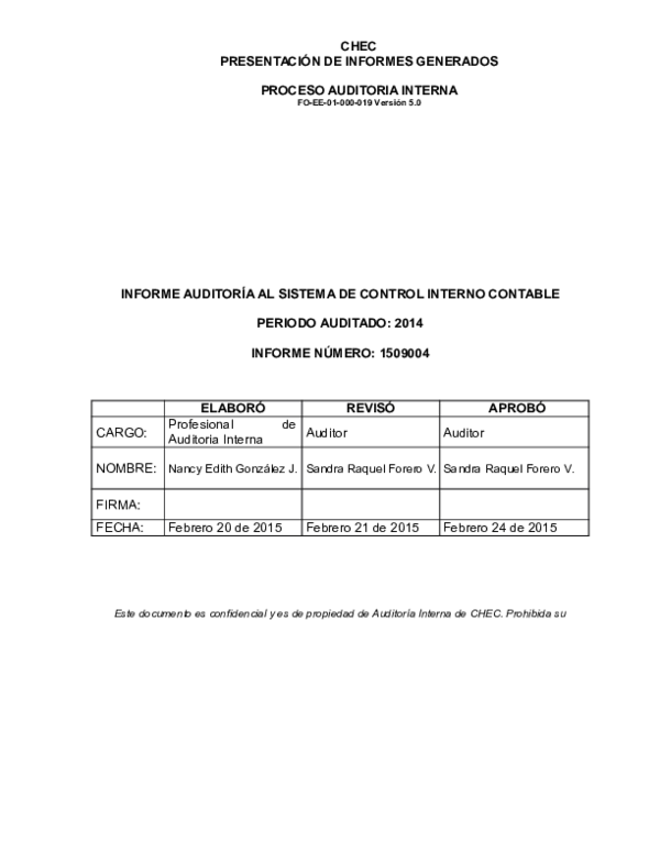 (DOC) Informe No 1509004 Control Interno Contable
