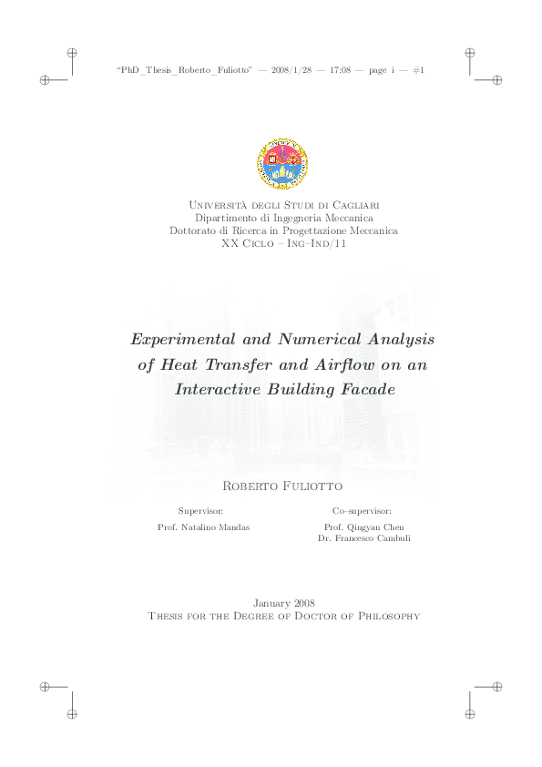 (PDF) Experimental and numerical analysis of heat transfer and airflow ...