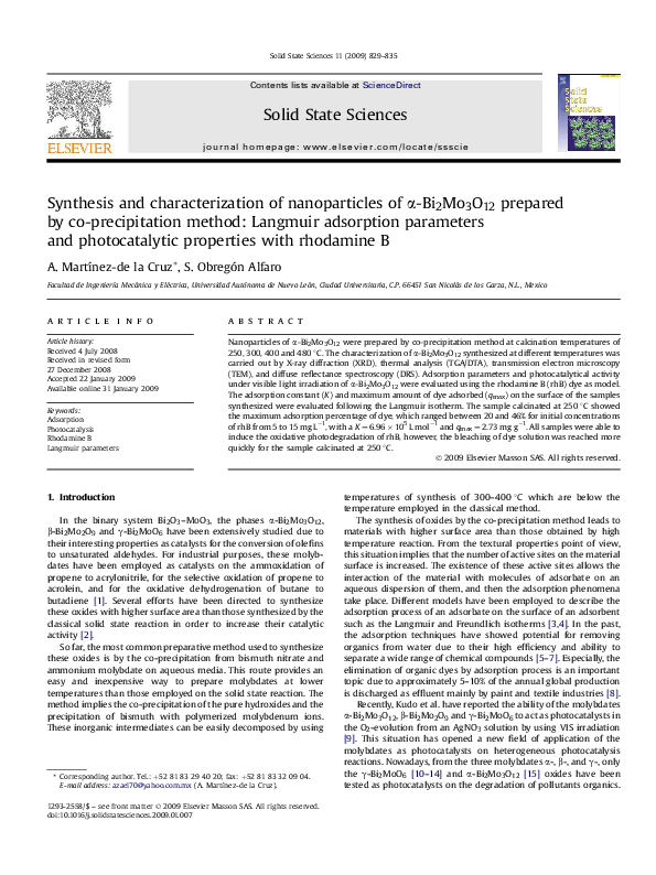 (PDF) Synthesis and Characterization of Nanoparticles and ...