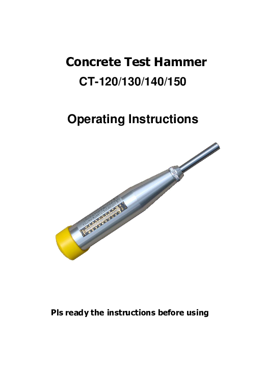 (PDF) Concrete Test Hammer Operating Instructions Ariel Garcia