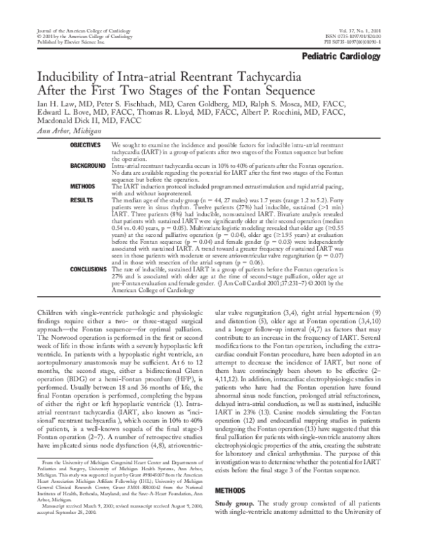 (PDF) Inducibility of intra-atrial reentrant tachycardia after the ...