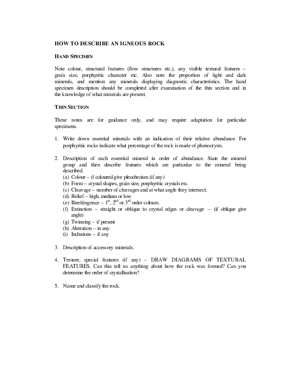 What is igneous rock image