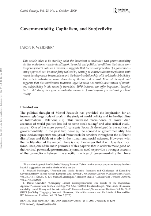 Governmentality foucault pdf image