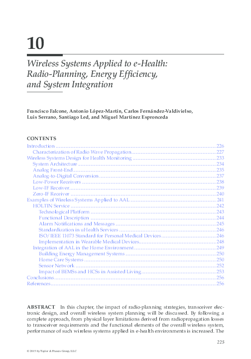 (PDF) Operation, Analysis and Optimization of Wireless Sensor Devices ...