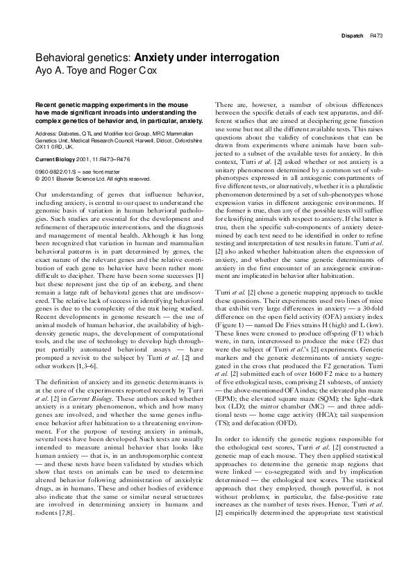 Genetics and behaviour in psychology ppt image