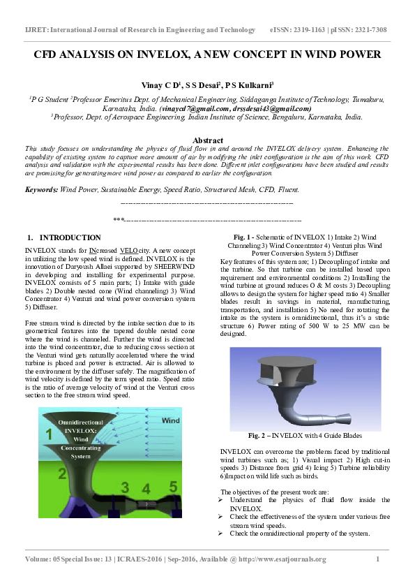 (DOC) CFD ANALYSIS ON INVELOX, A NEW CONCEPT IN WIND POWER.docx