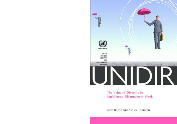 (PDF) The value of diversity in multilateral disarmament work