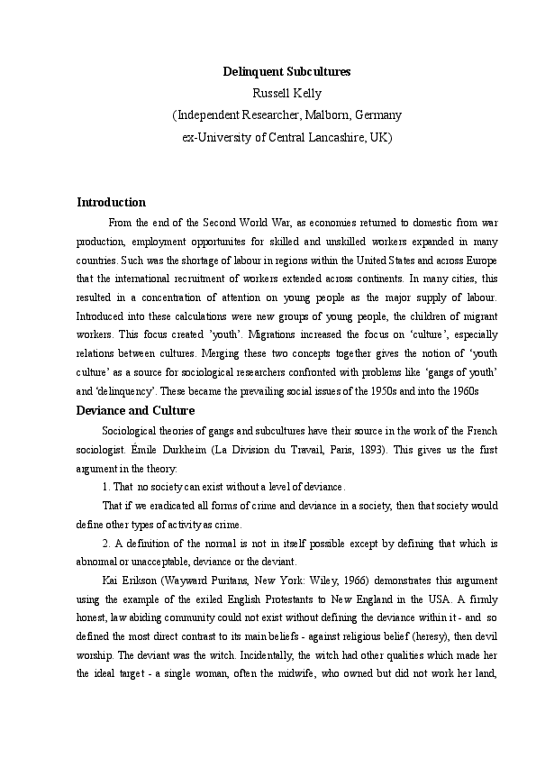 (DOC) Encyclopaedia of Gangs Delinquent Subcultures Russell Kelly