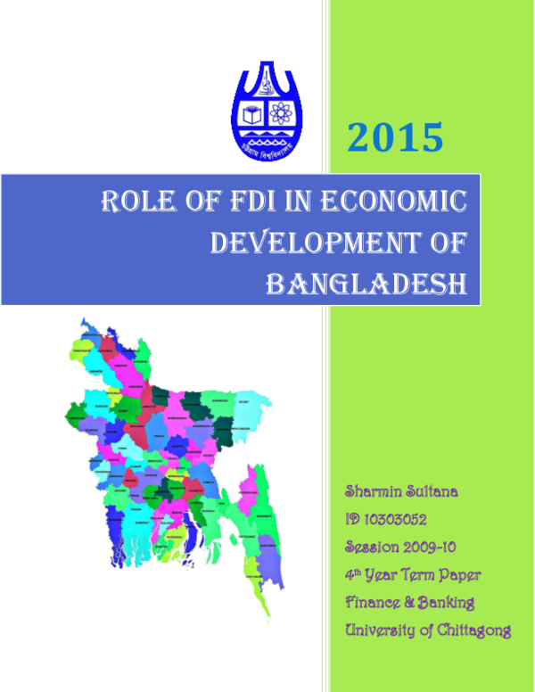 (PDF) Role of FDI in Bangladesh