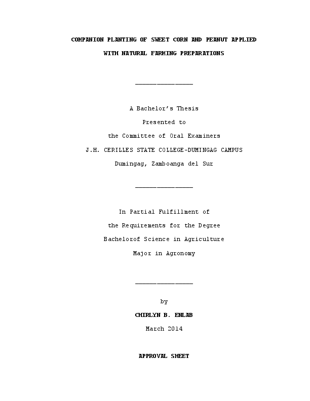 Sweet corn production guide in the philippines pdf image