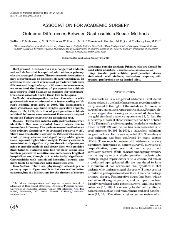 Gastroschisis research paper image