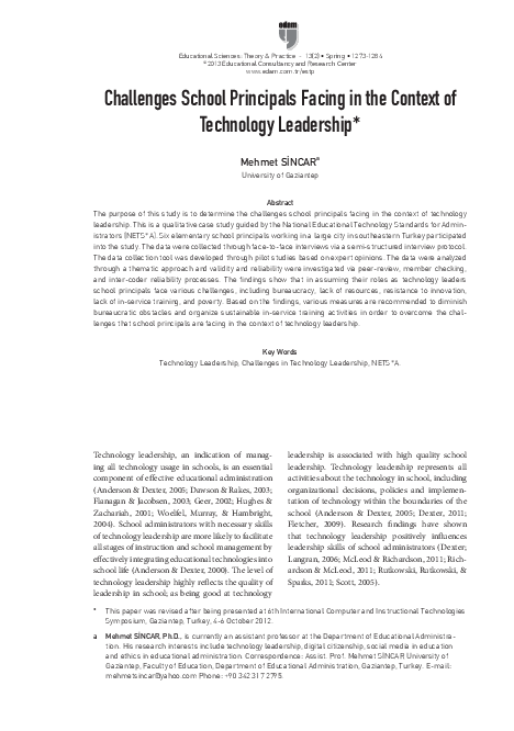 (PDF) Challenges school principals facing in the context of technology ...