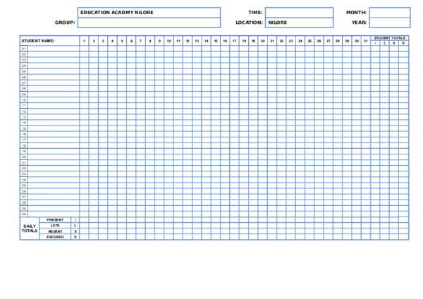 doc attendance sheet template monthly abdul qadir attendance sheet doc