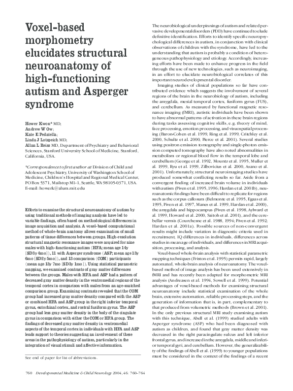 (PDF) Voxel-based morphometry elucidates structural neuroanatomy of ...
