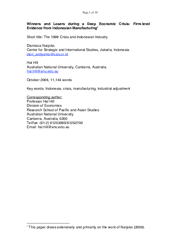 Deep economy summary image