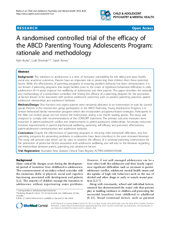 (PDF) A randomised controlled trial of the efficacy of the ABCD ...