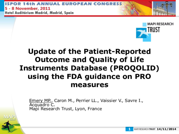 (PDF) UT2 Update of The Patient-Reported Outcome And Quality Of Life ...