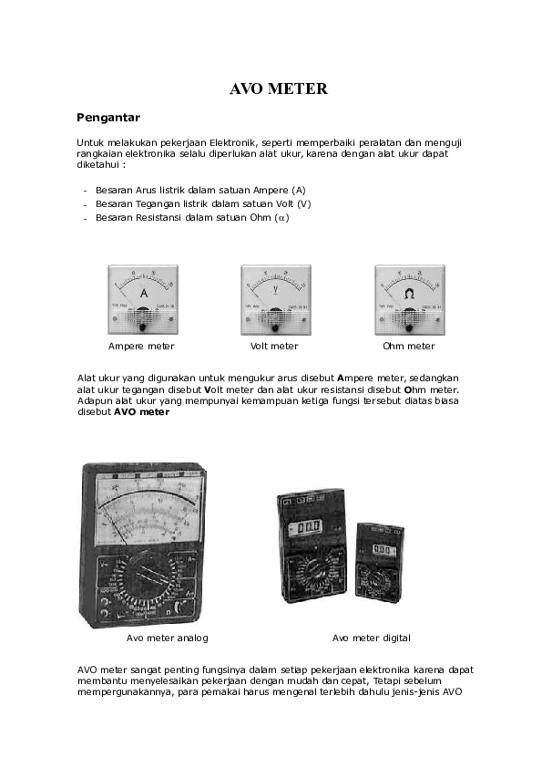(DOC) AVO METER