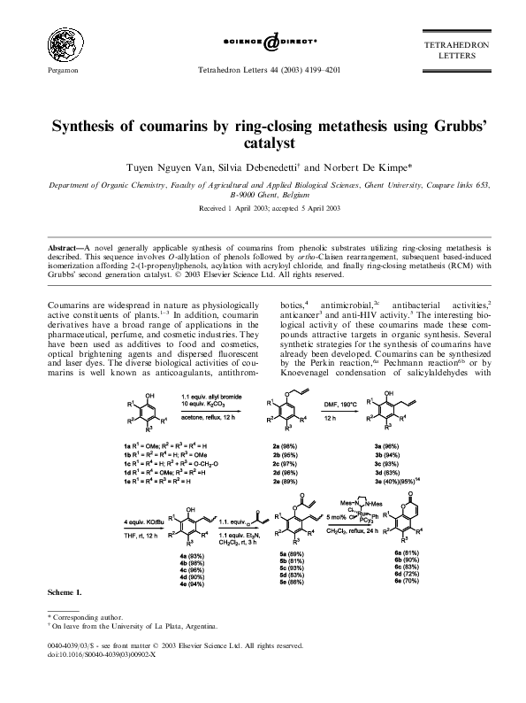 Coumarin structure image