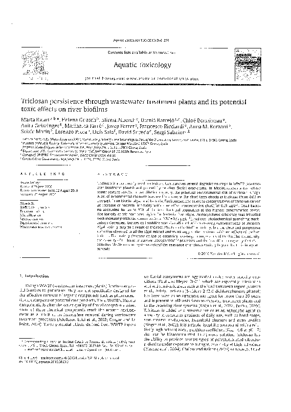 Triclosan and cancer image