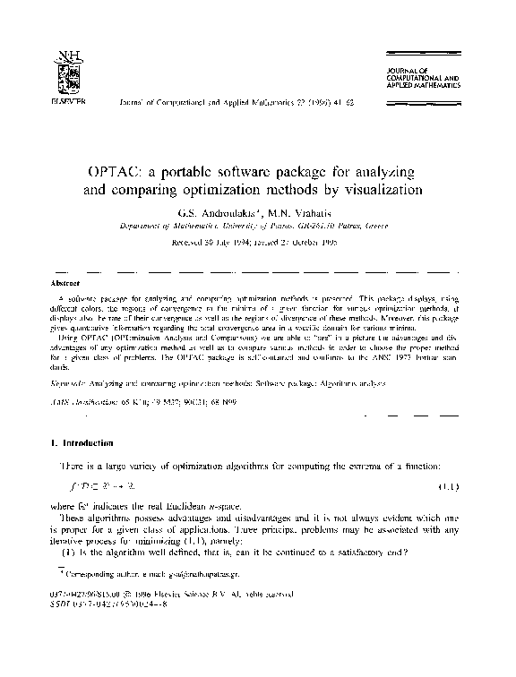 (PDF) OPTAC: a portable software package for analyzing and comparing ...