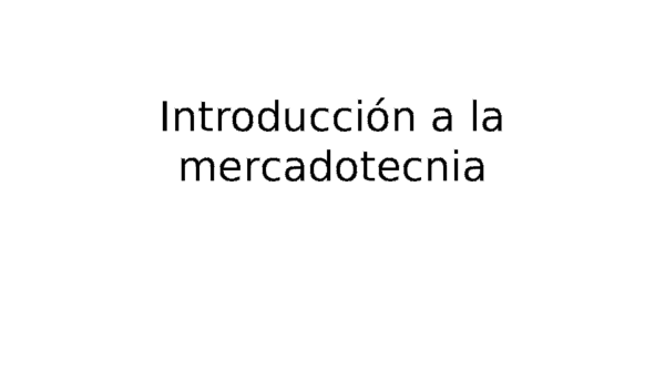 (PPT) INTRODUCCIÓN A LA MERCADOTECNIA