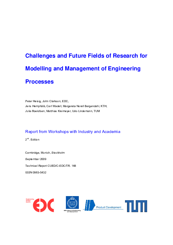 (PDF) Challenges and future fields of research for modelling and ...