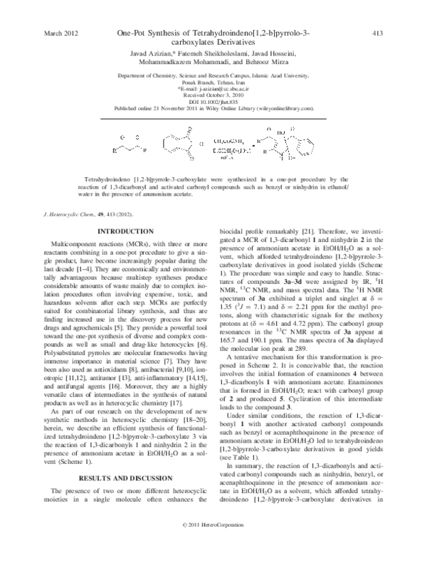 (PDF) One pot synthesis of tetrahydroquinoline-5-thiones and evaluation ...