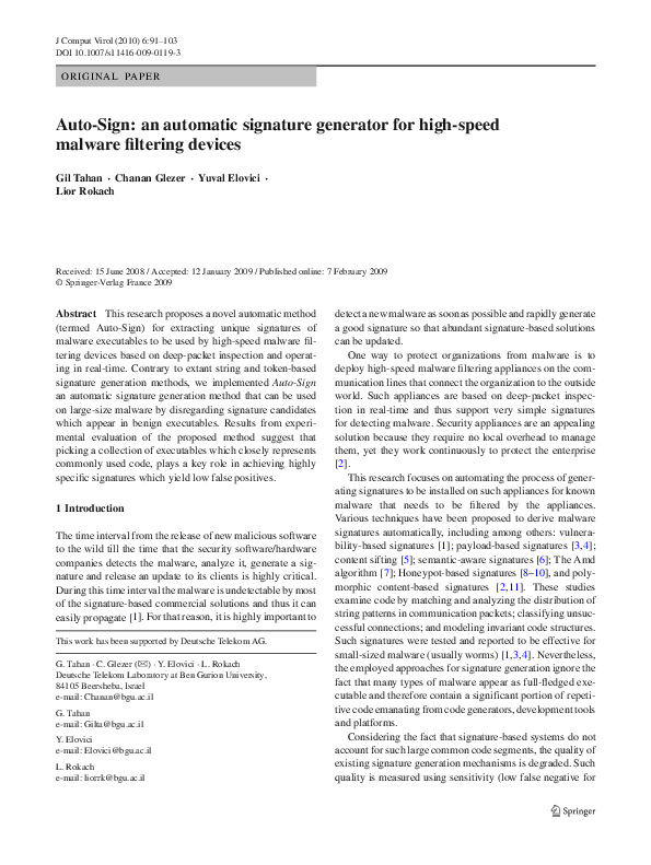 (PDF) AutoSign an automatic signature generator for highspeed