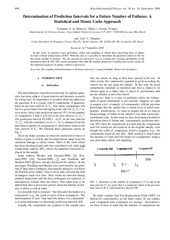 (PDF) Determination of Prediction Intervals for a Future Number of ...