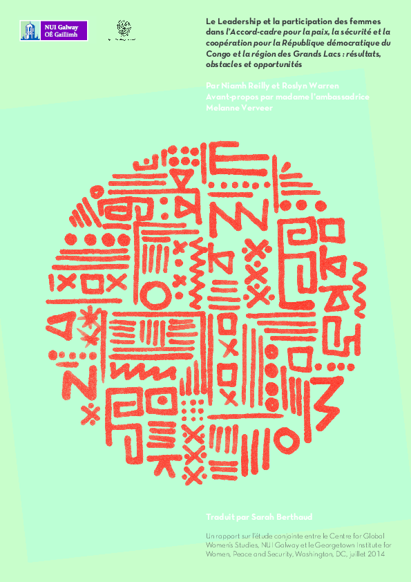 (PDF) Le Leadership et la participation des femmes dans l’Accordcadre