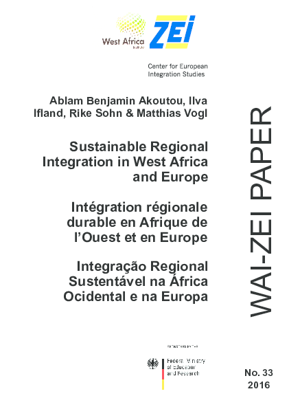 (PDF) Sustainable Regional Integration in West Africa and Europe ...