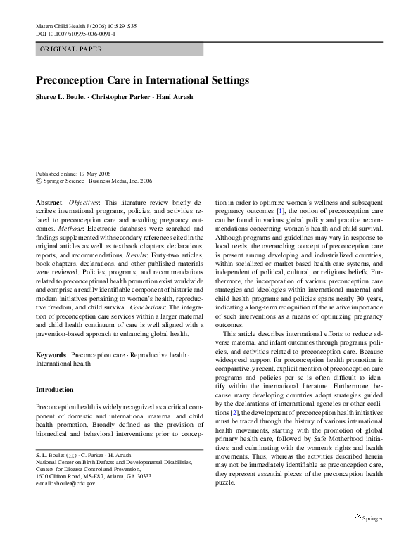 Why is preconception care important picture