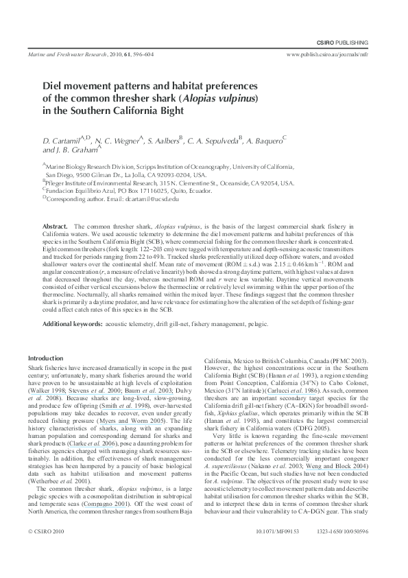 (PDF) Diel movement patterns and habitat preferences of the common