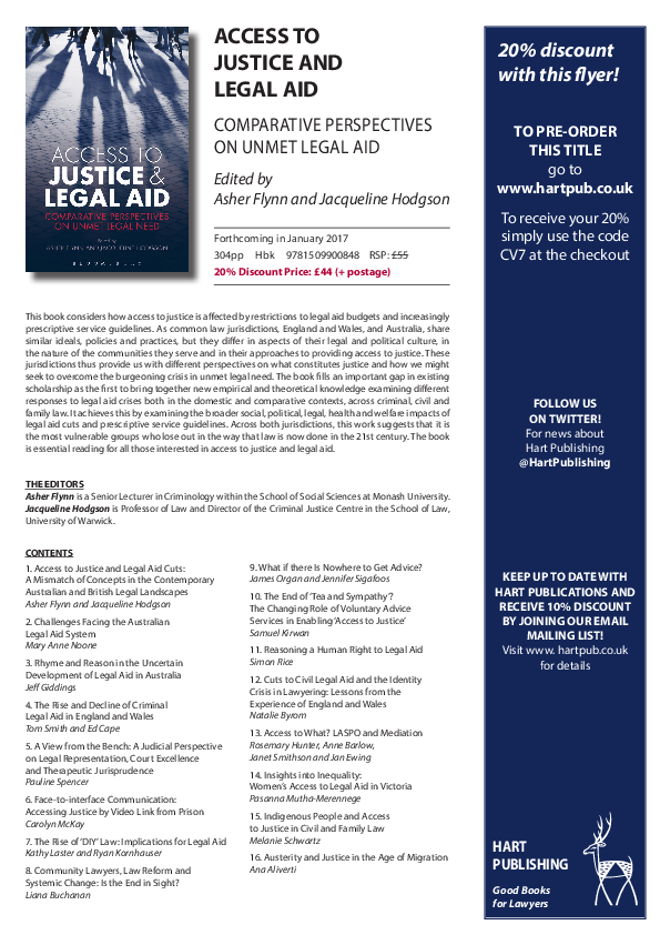 (PDF) ACCESS TO JUSTICE AND LEGAL AID COMPARATIVE PERSPECTIVES ON UNMET