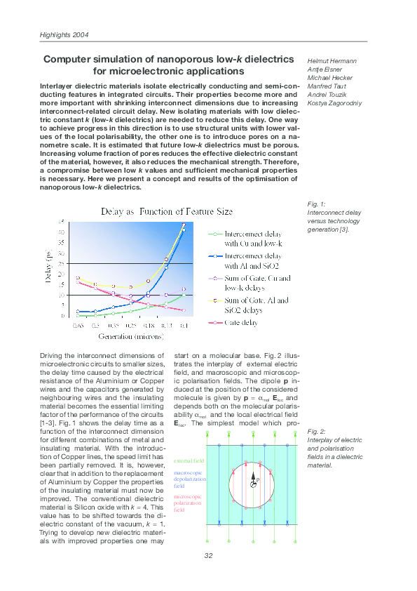 (PDF) Computer simulation of nanoporous low-k dielectrics for ...