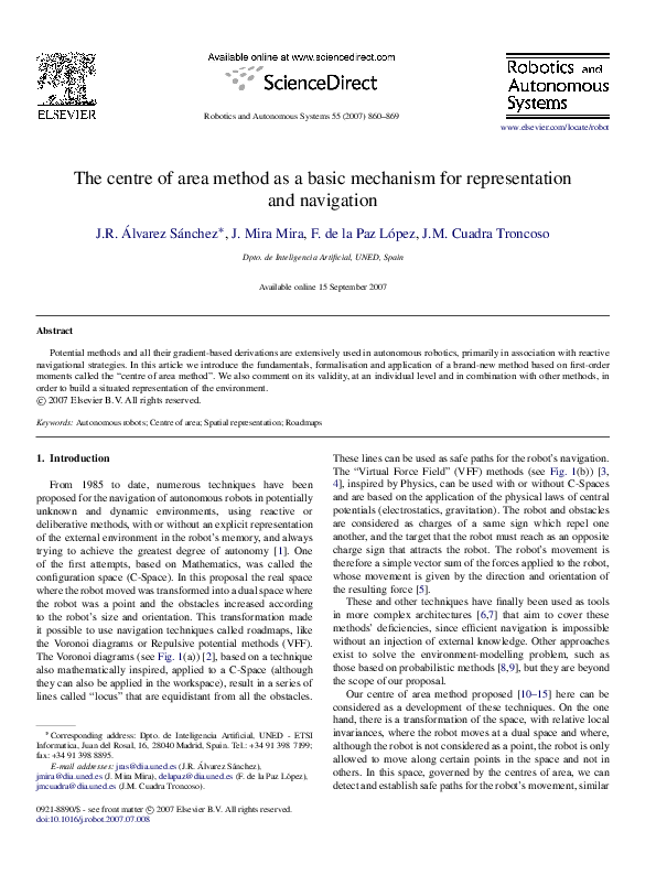 (PDF) The centre of area method as a basic mechanism for representation ...