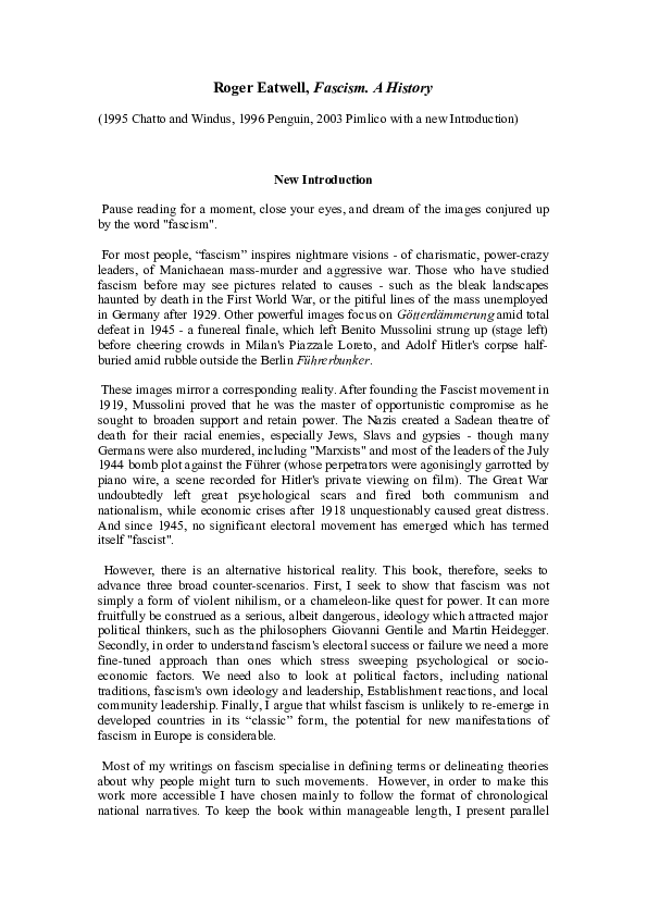 How did fascism lead to ww2 image