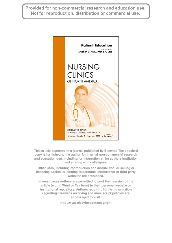 (PDF) The Evaluation of Chronic Disease Self-Management Support Across ...