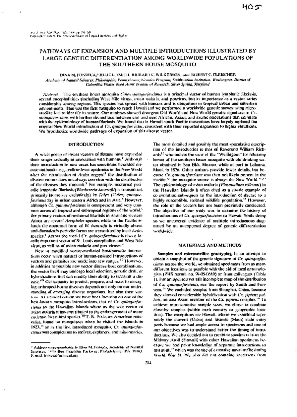 (PDF) Pathways of expansion and multiple introductions illustrated by ...