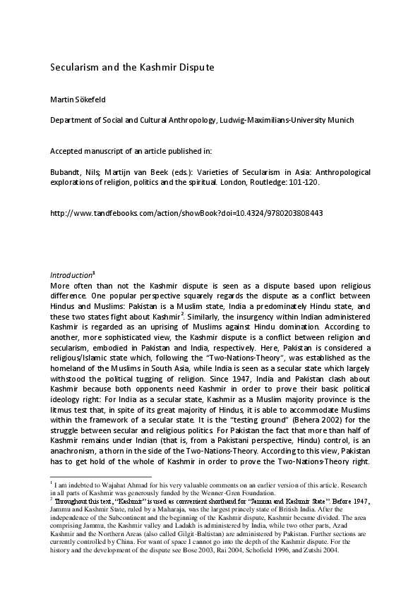 Explain the concept of secularism with reference to european experience image