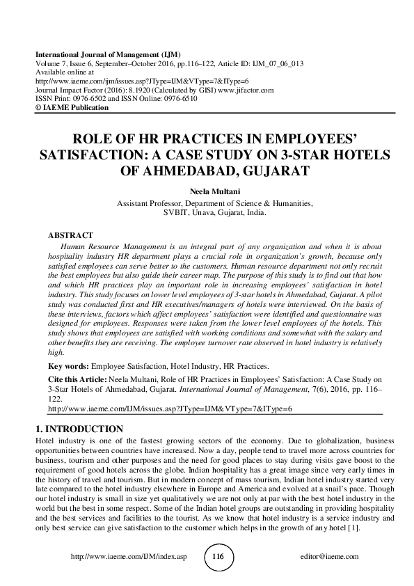 Employee satisfaction a case study of hykon picture